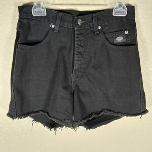 Harley-Davidson Vintage 2002 Y2K Black Cut Off Frayed Jean Shorts